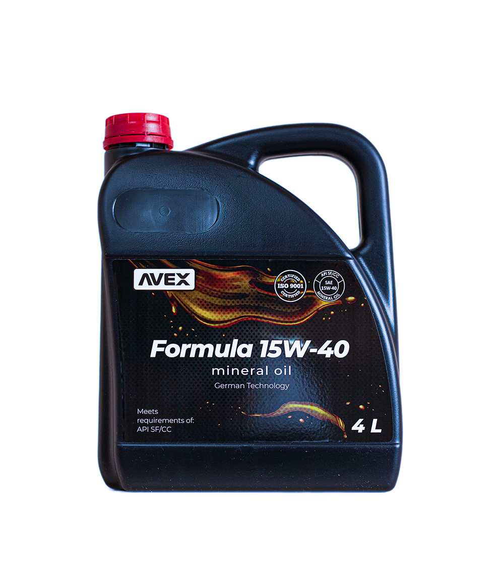 Олива моторна AVEX FORMULA 15W-40, API SF/CC, 4л